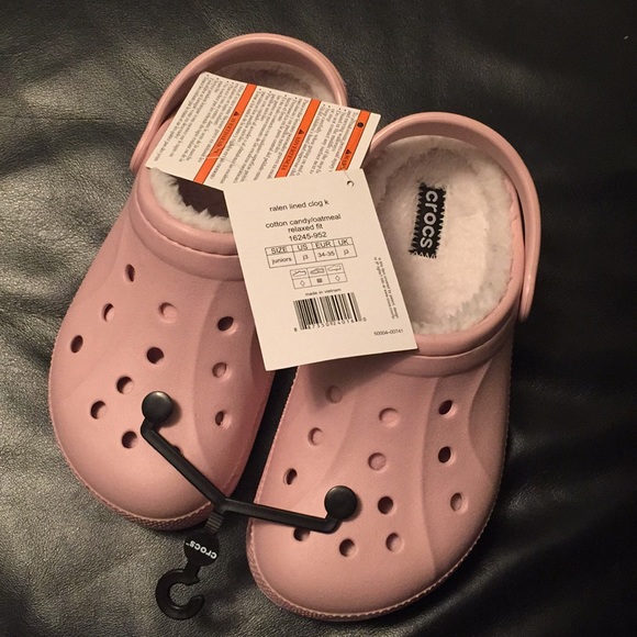 cotton candy oatmeal crocs